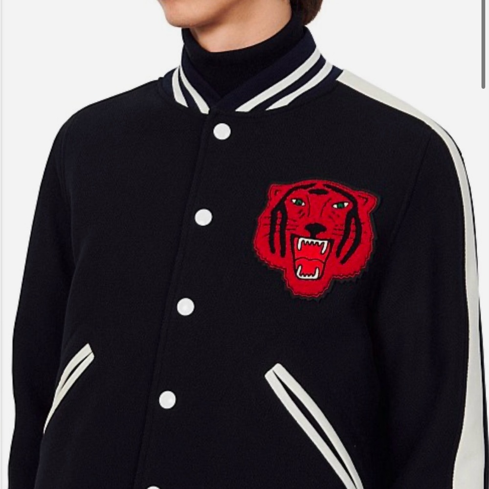 SANDRO PARIS Tiger Wool & Leather Varsity Jacket
Size XL - Unisex - Picture 3 of 9